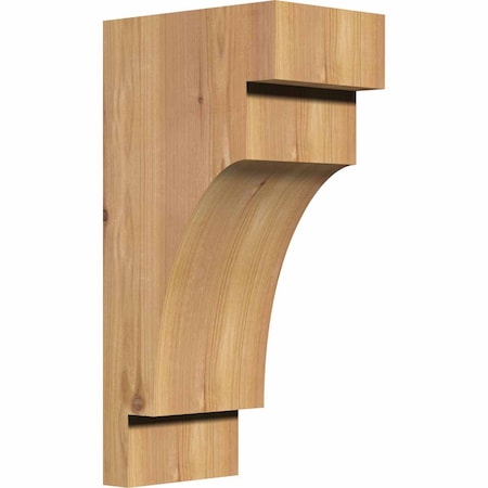 Ekena Millwork Mediterranean Smooth Corbel, Western Red Cedar, 5 1/2"W x 8"D x 16"H COR06X08X16MED00SWR